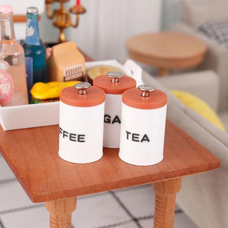 3Pcs 1/12 Dollhouse Tea Coffee - Tea Coffee Utensils ulasan dan harga