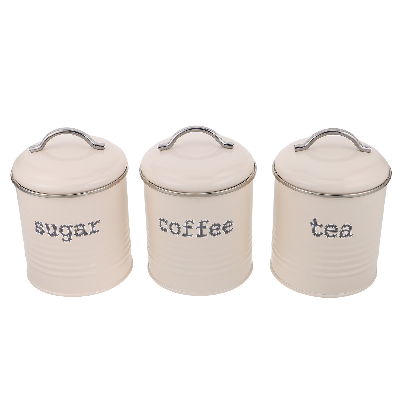 3Pcs Sealed Coffee Bean Contai - Coffee Tea And Sugar Canisters ulasan dan harga